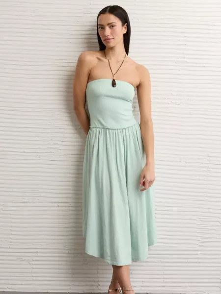 AE Sunchaser Strapless Midi Dress